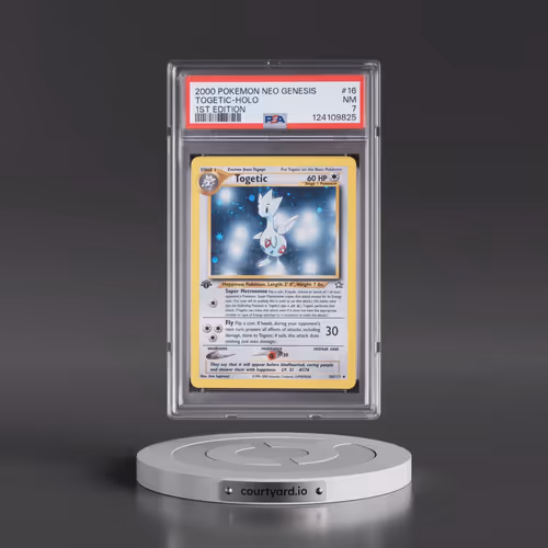 2000 Pokémon Neo Genesis #16 Togetic - 1st Edition Holo (PSA 7 NM)