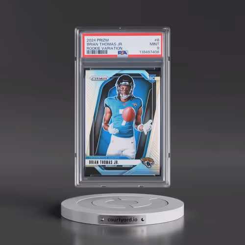 2024 Panini Prizm Rookie Variation #8 Brian Thomas Jr. (PSA 9 MINT)
