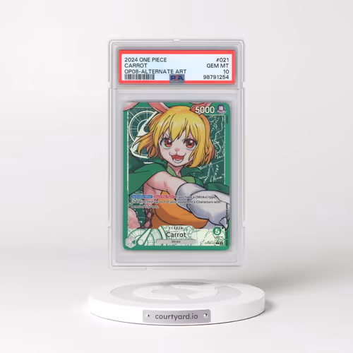 2024 One Piece OP08-Two Legends #021 Carrot - Alternate Art (PSA 10 GEM MINT)