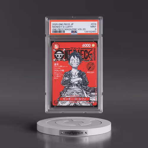 2025 One Piece Japanese Promos #014 Monkey D. Luffy - One Piece Magazine Vol.20 (PSA 9 MINT)