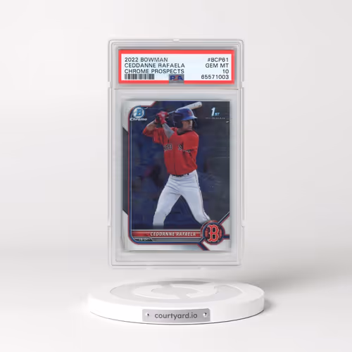 2022 Bowman Chrome Prospects #BCP61 Ceddanne Rafaela (PSA 10 GEM MINT)