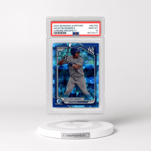 2024 Bowman Sapphire Edition Chrome Prospects #BCP85 Agustin Ramirez (PSA 10 GEM MINT)