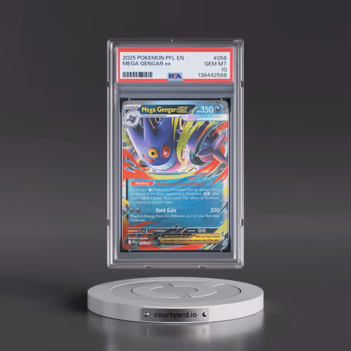 2025 Pokémon Pfl EN-Phantasmal Flames #056 Mega Gengar EX - Holo (PSA 10 GEM MINT)