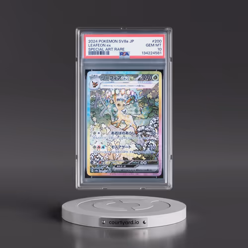 2024 Pokémon Sv8a-Terastal Fest EX #200 Leafeon EX - Holo Special Art Rare (PSA 10 GEM MINT)