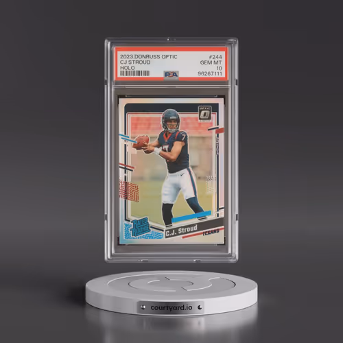 2023 Panini Donruss Optic #244 CJ Stroud - Holo (PSA 10 GEM MINT)