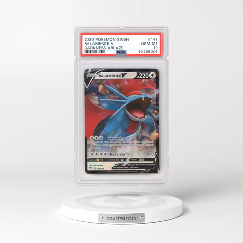 2020 Darkness Ablaze #143 Salamence V - Holo (PSA 10 GEM MINT)