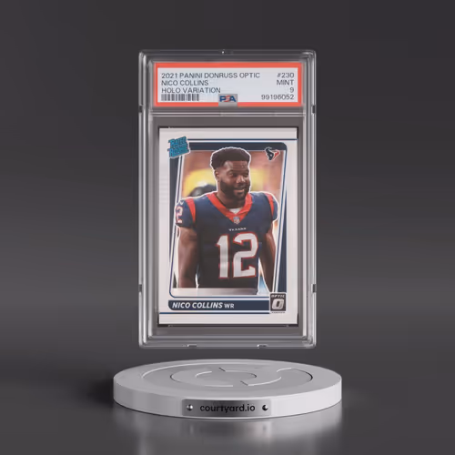 2021 Panini Donruss Optic #230 Nico Collins - Holo Variation (PSA 9 MINT)