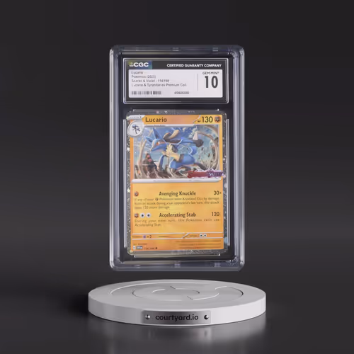 2023 Scarlet & Violet #114/198 Lucario - Lucario & Tyranitar ex Premium Collection (Cosmos Holo)