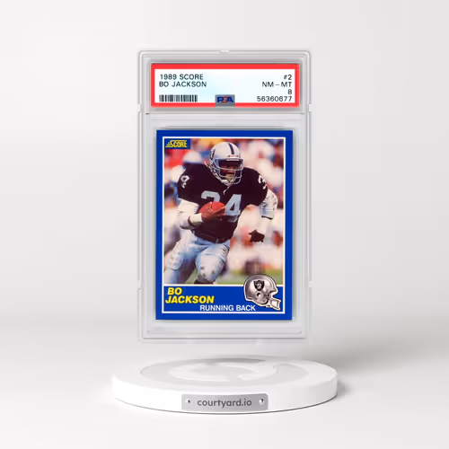 1989 Score #2 Bo Jackson (PSA 8 NM-MT)
