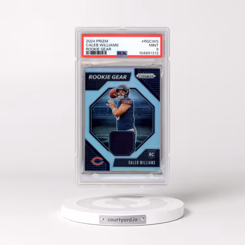 2024 Panini Prizm Rookie Gear #RGCWS Caleb Williams (PSA 9 MINT)