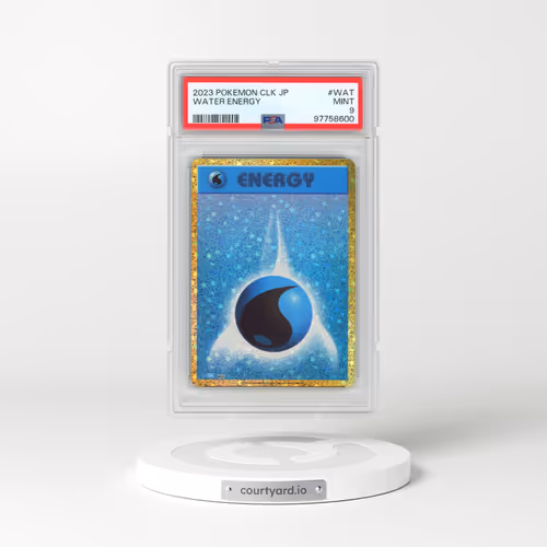 2023 Pokémon Clk-Trading Card Game Classic Blastoise & Suicune EX Deck #WAT Water Energy (PSA 9 MINT)