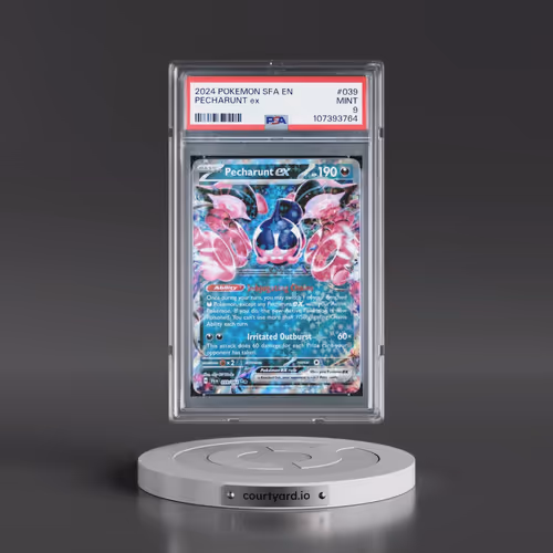 2024 Pokémon Sfa EN-Shrouded Fable #039 Pecharunt EX - Holo (PSA 9 MINT)