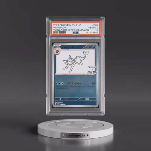 2023 Pokémon SV-P Promo #063 Vaporeon - YU Nagaba X Pokemon Card Game Campaign (PSA 10 GEM MINT)