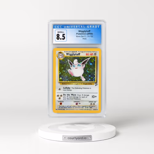 2000 Base Set 2 #19 Wigglytuff - Holo (CGC 8.5 NM-MT+)
