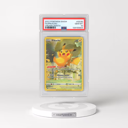 2023 Pokémon Sword and Shield Crown Zenith #GG30 Pikachu - Full Art (PSA 10 GEM MINT)