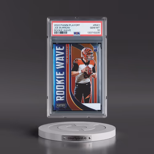 2020 Panini Playoff Rookie Wave #RW1 Joe Burrow (PSA 10 GEM MINT)