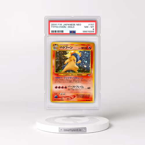 2000 Pokémon Neo #157 Typhlosion - Holo (PSA 8 NM-MT)