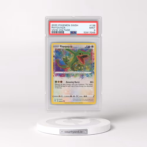 2020 Pokémon Sword & Shield Vivid Voltage #138 Rayquaza (PSA 9 MINT)