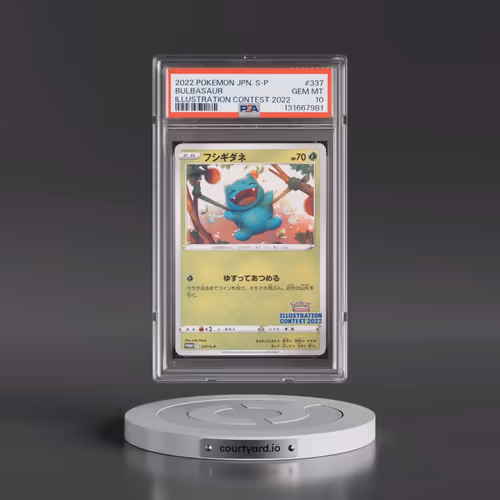 2022 Pokémon S Promo #337 Bulbasaur - Illustration Contest 2022 (PSA 10 GEM MINT)