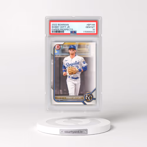 2022 Bowman Paper Prospects #BP146 Bobby Witt Jr. (PSA 10 GEM MINT)