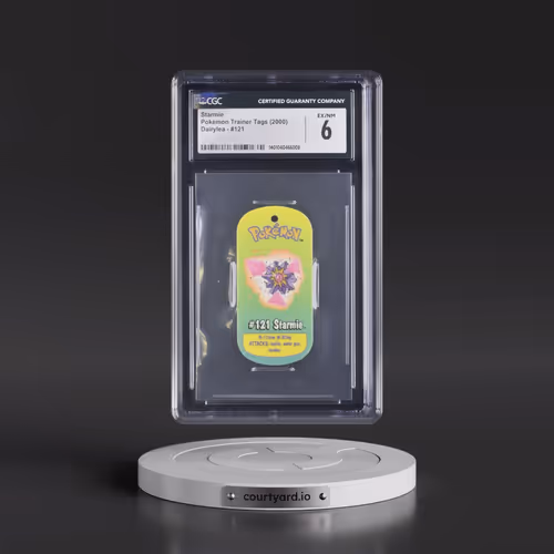2000 Pokémon Trainer Tags (2000 Dairylea) - English #121 Starmie (CGC 6 EX-NM)