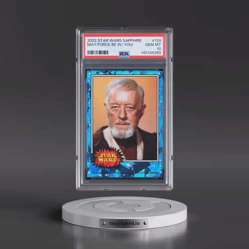 2022 Topps Chrome Sapphire Edition Star Wars #129 May the Force Be With You! (PSA 10 GEM MINT)