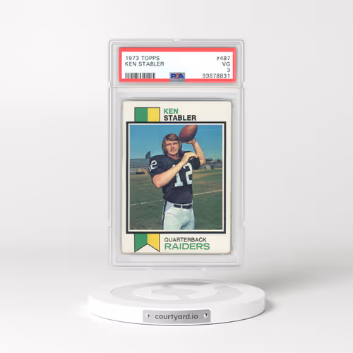 1973 Topps #487 Ken Stabler (PSA 3 VG)