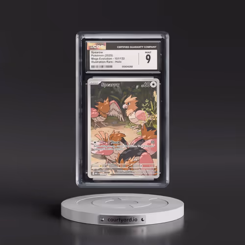 2025 Mega Evolution - MEG EN #151/132 Spearow - Illustration Rare Holo (CGC 9 MINT)