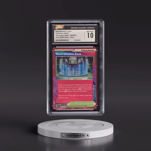 2024 Pokémon Sfa EN-Shrouded Fable #060 Neutralization Zone (CGC 10 GEM MINT)
