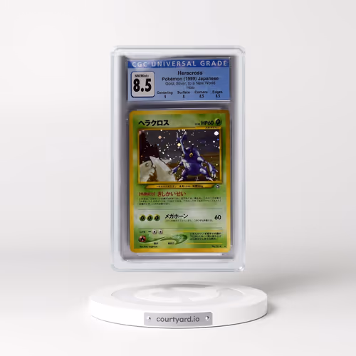 1999 Gold, Silver, to a New World Heracross - Holo (CGC 8.5 NM-MT+)