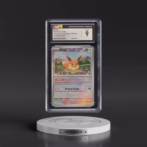 2024 Prismatic Evolutions - PRE EN #074/131 Eevee - Poké Ball Holo (CGC 9 MINT)