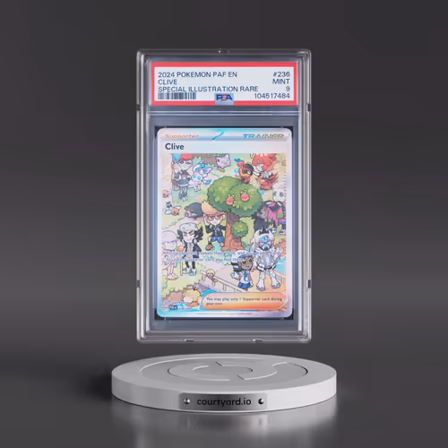 2024 Pokémon Paf EN-Paldean Fates #236 Clive - Special Illustration Rare (PSA 9 MINT)