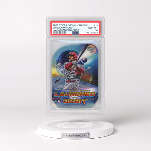 2023 Topps Cosmic Chrome Launched Into Orbit #19 Jordan Walker (PSA 10 GEM MINT)