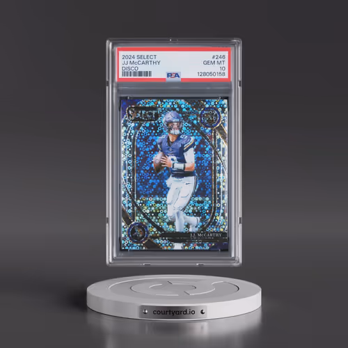 2024 Panini Select #246 JJ McCarthy - Disco (PSA 10 GEM MINT)