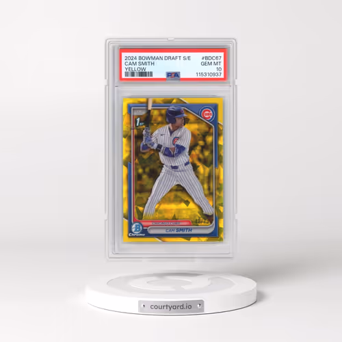 2024 Bowman Draft Sapphire Edition #BDC67 Cam Smith - Yellow (PSA 10 GEM MINT)