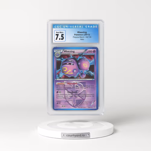 2012 Plasma Storm #58/135 Weezing - Holo (CGC 7.5 NM+)