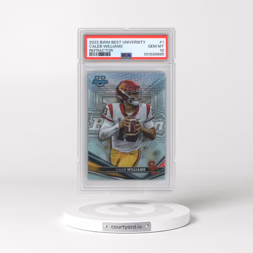 2022 Bowman's Best University #1 Caleb Williams - Refractor (PSA 10 GEM MINT)