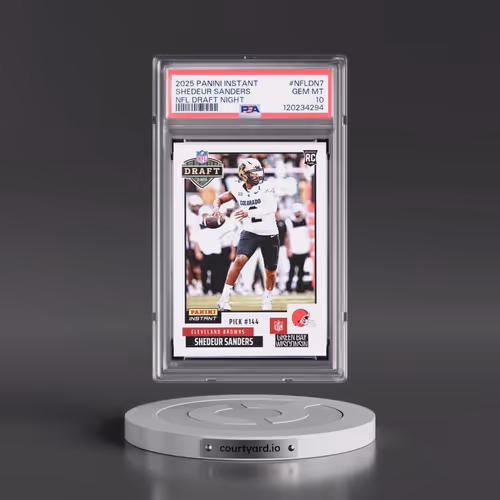 2025 Panini Instant NFL Draft Night #NFLDN7 Shedeur Sanders (PSA 10 GEM MINT)