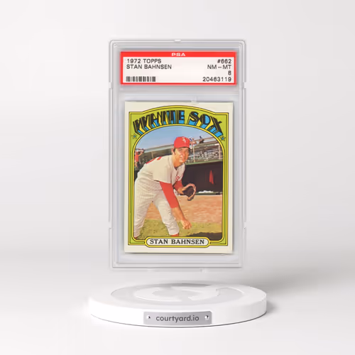 1972 Topps #662 Stan Bahnsen (PSA 8 NM-MT)