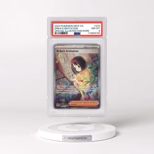 2023 Pokémon Mew EN-151 #203 Erika's Invitation - Special Illustration Rare (PSA 8 NM-MT)
