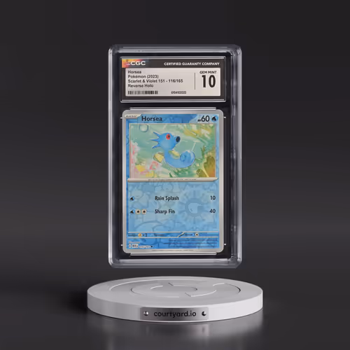 2023 Scarlet & Violet 151 - MEW EN #116/165 Horsea - Reverse Holo (CGC 10 GEM MINT)