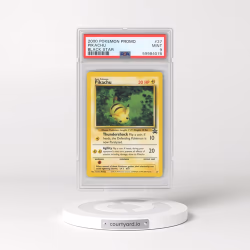 2000 Pokémon Promo Black Star #27 Pikachu (PSA 9 MINT)