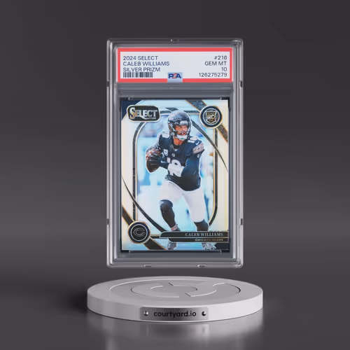 2024 Panini Select #216 Caleb Williams - Silver Prizm (PSA 10 GEM MINT)