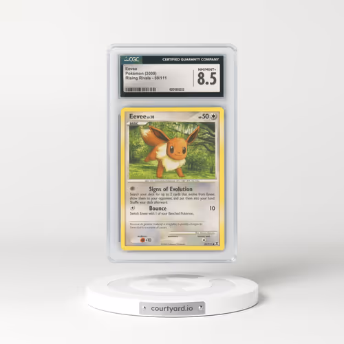2009 Rising Rivals #59/111 Eevee (CGC 8.5 NM-MT+)
