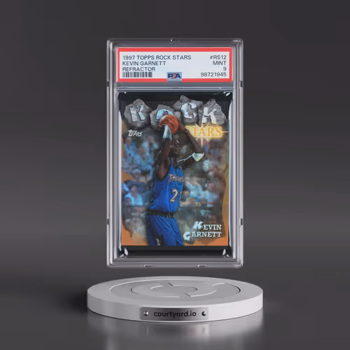 1997 Topps Rock Stars #RS12 Kevin Garnett - Refractor (PSA 9 MINT)