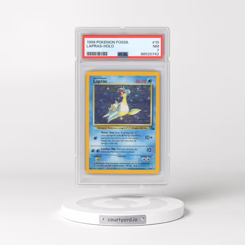 1999 Pokémon Fossil #10 Lapras - Holo (PSA 7 NM)