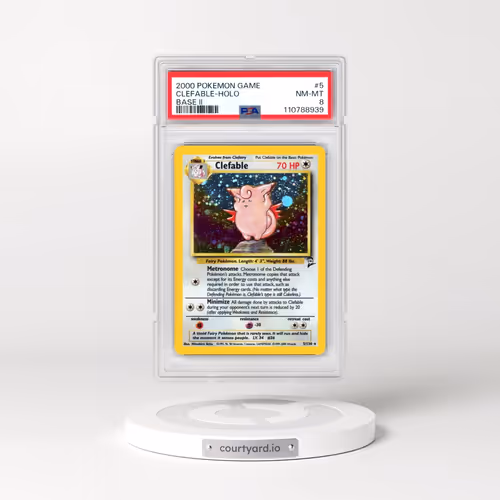 2000 Pokémon Game Base II #5 Clefable - Holo (PSA 8 NM-MT)