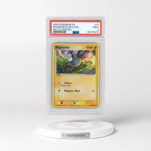 2005 Pokémon EX Delta Species #74 Magnemite - Reverse Foil (PSA 9 MINT)