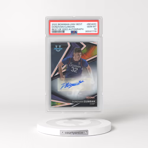 2022 Bowman University Best Best of 2022 Autograph #BOADC Donovan Clingan (PSA 10 GEM MINT)