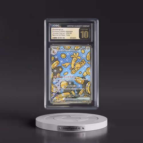 2024 High Class Pack: Terastal Fest ex - sv8a #220/187 Gholdengo ex - Special Art Rare Holo (CGC 10